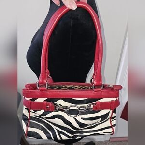 Women's Zebra Print Shoulder Bag Purse